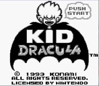 une photo d'Ã©cran de Kid Dracula sur Nintendo Game Boy